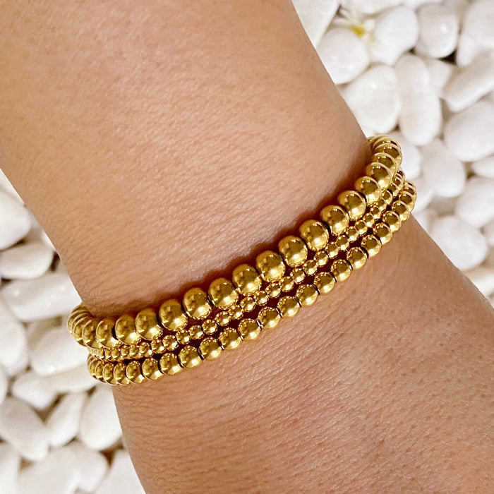 Keep it Forever Stretch Bracelet Set in Gold