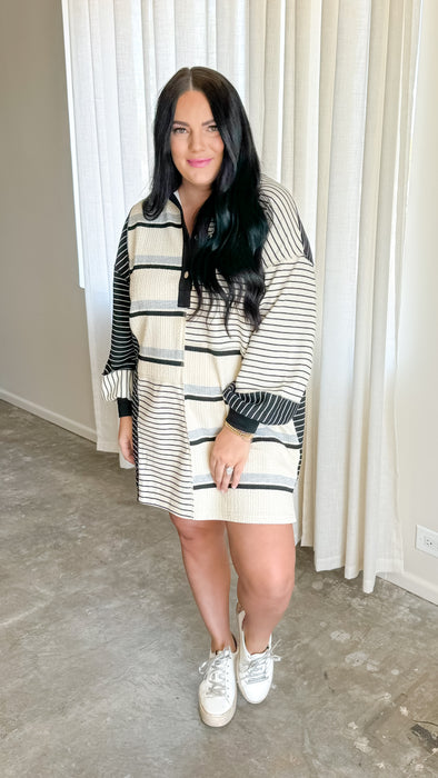 AMANDA'S FAVORITE CASUAL STRIPE DRESS