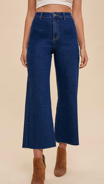 Dark Denim Wide Leg Jeans