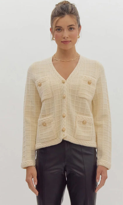 Designer Look Cardi // Ivory